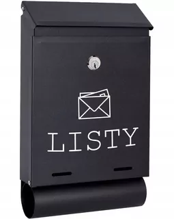 POŠTOVNÁ SKRIDŇA na listy čierna matná TUBAW43
