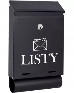 POŠTOVNÁ SKRIDŇA na listy čierna matná TUBAW46