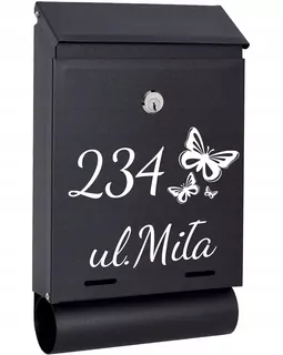 POŠTOVNÁ SKRIDŇA na listy čierna matná TUBAW67