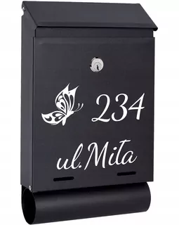 POŠTOVNÁ SKRIDŇA na listy čierna matná TUBAW72
