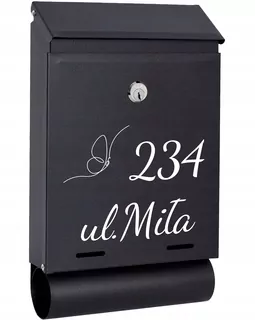 POŠTOVNÁ SKRIDŇA na listy čierna matná TUBAW75