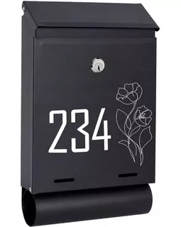 POŠTOVNÁ SKRIDŇA na listy čierna matná TUBAW83
