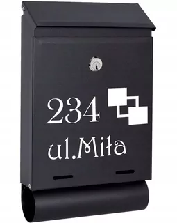 POŠTOVNÁ SKRIDŇA na listy čierna matná TUBAW99