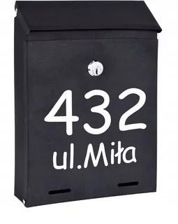 POŠTOVNÁ SKRIDŇA na listy čierna matná W05