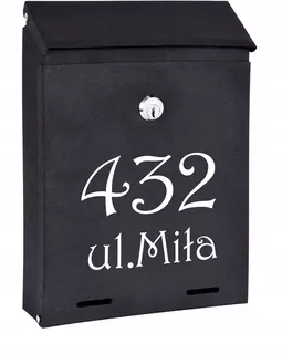 POŠTOVNÁ SKRIDŇA na listy čierna matná W08