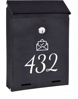 POŠTOVNÁ SKRIDŇA na listy čierna matná W13