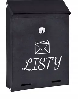 POŠTOVNÁ SKRIDŇA na listy čierna matná W18