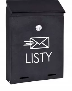 POŠTOVNÁ SKRIDŇA na listy čierna matná W26