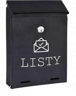 POŠTOVNÁ SKRIDŇA na listy čierna matná W32