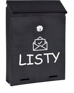 POŠTOVNÁ SKRIDŇA na listy čierna matná W34