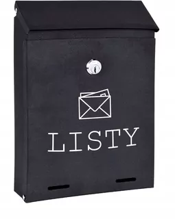 POŠTOVNÁ SKRIDŇA na listy čierna matná W43