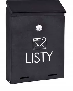 POŠTOVNÁ SKRIDŇA na listy čierna matná W44