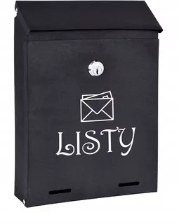 POŠTOVNÁ SKRIDŇA na listy čierna matná W45