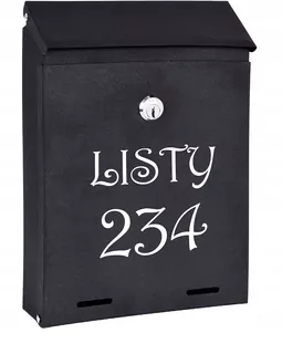 POŠTOVNÁ SKRIDŇA na listy čierna matná W48