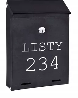 POŠTOVNÁ SKRIDŇA na listy čierna matná W50