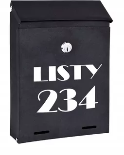 POŠTOVNÁ SKRIDŇA na listy čierna matná W53