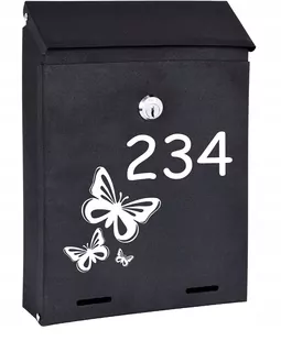 POŠTOVNÁ SKRIDŇA na listy čierna matná W63