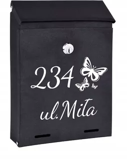 POŠTOVNÁ SKRIDŇA na listy čierna matná W67