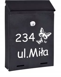 POŠTOVNÁ SKRIDŇA na listy čierna matná W68