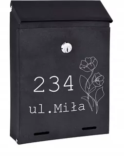 POŠTOVNÁ SKRIDŇA na listy čierna matná W79