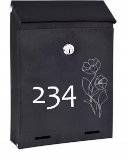 POŠTOVNÁ SKRIDŇA na listy čierna matná W84