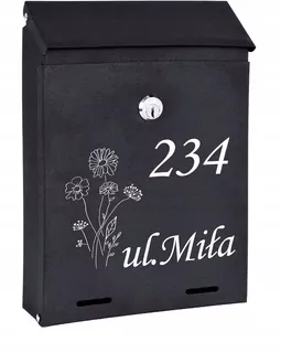POŠTOVNÁ SKRIDŇA na listy čierna matná W88