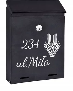 POŠTOVNÁ SKRIDŇA na listy čierna matná W93