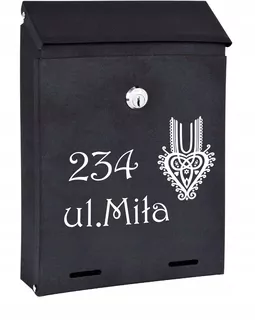 POŠTOVNÁ SKRIDŇA na listy čierna matná W98