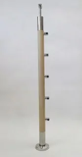 Ľavý pruh 42.4x960mm, 5 kľučky, dub, poler