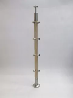 Rohový stĺpik 42.4x960mm, 4 kľučky, dub, brúsenie