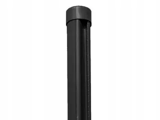 Stĺpiky pre zvárané pletivo Ø 48 mm / 200 cm - čierne