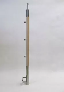 Pravý stĺpec 42.4x1130mm, 3 kľučky, dub, poler