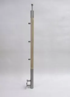 Pravý stĺpec 42.4x1130mm, 3 kľučky, dub, brúsenie