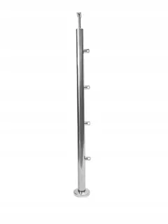 Ø42,4 X 1060 mm, 4 Ø12 MM , aisi 304, polerované, nered, pre balustrádu