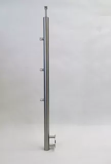 Ø42,4 X 1300 mm, 3 hákové potrubia Ø12 MM , AISI 304 , ZELENÁ , BOKERED