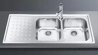 SMEG Nerezový drez LV116FD-3