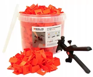 SOLID Dlaždice vyrovnávací systém 6465 klipy 1mm 400 kusov + 40 kusov zadarmo + upínacie kliešte