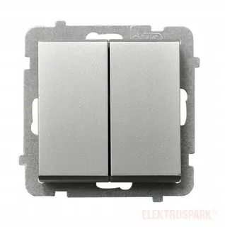 Vypínač svetla - Sonata Bossheads SILVER MAT LP-2R / m / 38