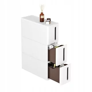 SONGMICS Kuchynská skrinka so zásuvkami 45X17X63 biela