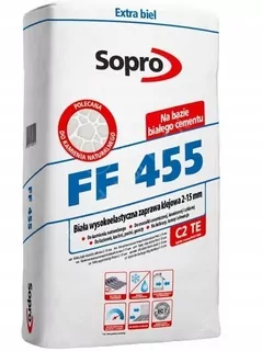 Lepidlo - SOPRO FF 455 Biele Flexibilné lepidlo dlaždice 25 kg