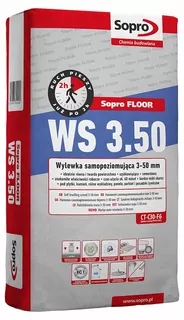SOPRO WS 3.50 Samonivelačná malta 3-50 mm rýchloviazajúca 25kg