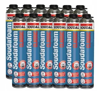 Montážna pena PUR - SOUDAL Soudafoam pena Classic pištoľou 750ml 24ks