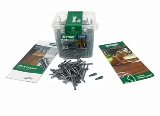 Skrutky, šróby - Spax terasa obvod 4,5x60 Wirox 420pcs + bit