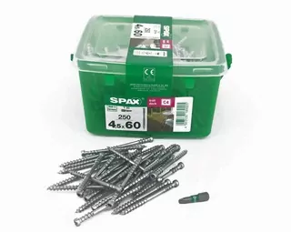 Skrutky, šróby - Spax terasou skrutkou 4.5x60 Wirox + bit 250pcs