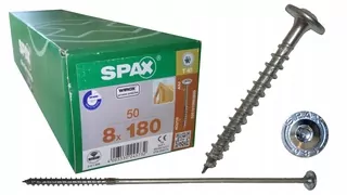 Skrutky tesárske, konštrukčné 8 × 180 SPAX 50ks