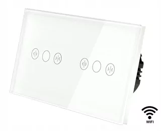 Spínač žalúzie dotykový, pod omietku Indual biely MTK-WIFI+MTK-WIFI-157-W