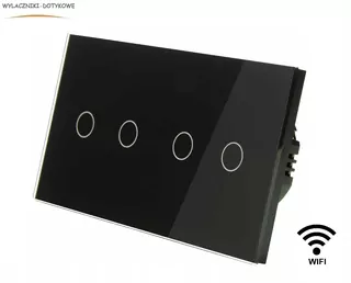 Duálny štvornásobný spínač MT-2G1-WIFI+MT-2G1-WIFI-157-B čierny