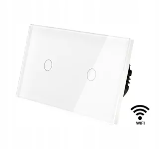 Dvojitý dotykový spínač, pod omietku Induálny biely MT-1G1-WIFI+MT-1G1-WIFI-157-W