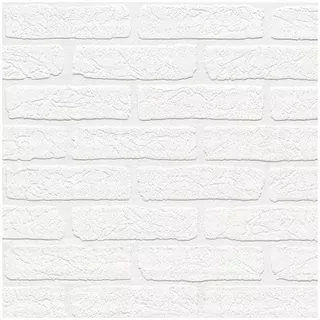 BRICK Tapeta Biela BRICK Netkaná maľba