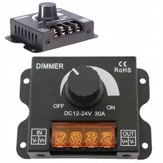 Manuálny stmievač LED 30 A 12-24 V 360 W DIMMER